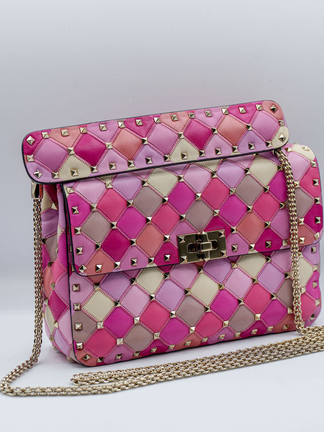 VALENTINO PINK STUDDED CROSSBODY