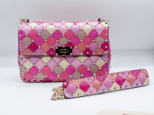 VALENTINO PINK STUDDED CROSSBODY