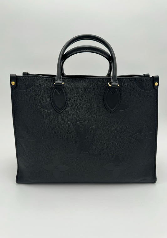 LOUIS VUITTON BLACK ON THE GO MM