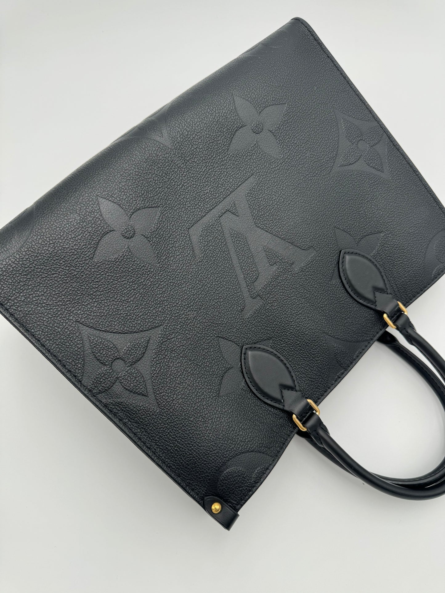 LOUIS VUITTON BLACK ON THE GO MM