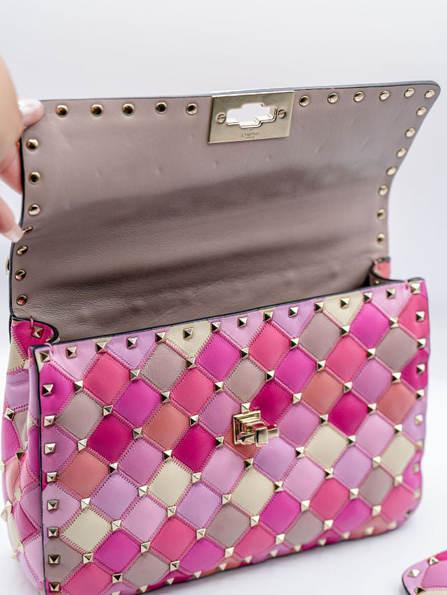 VALENTINO PINK STUDDED CROSSBODY