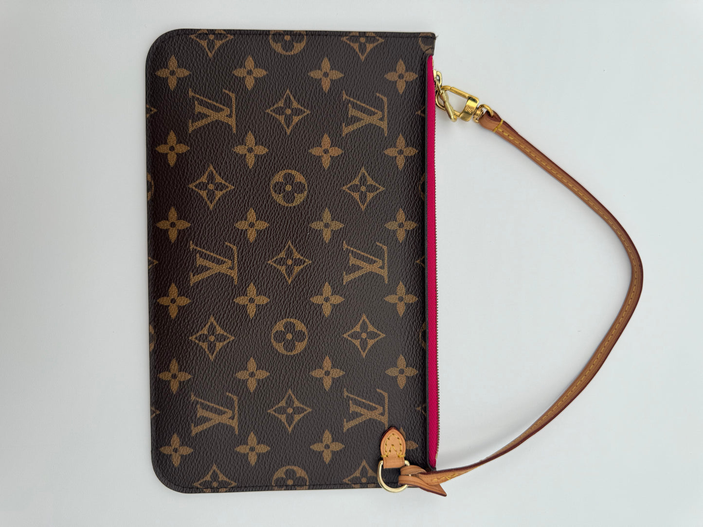 LOUIS VUITTON NEVERFULL POUCH MONOGRAM PINK INTERIOR