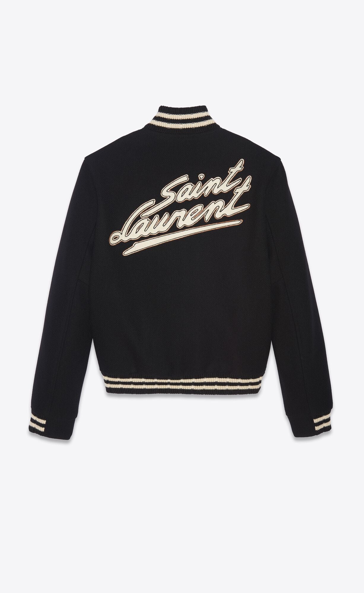 YVES SAINT LAURENT VARSITY JACKET MENS SMALL