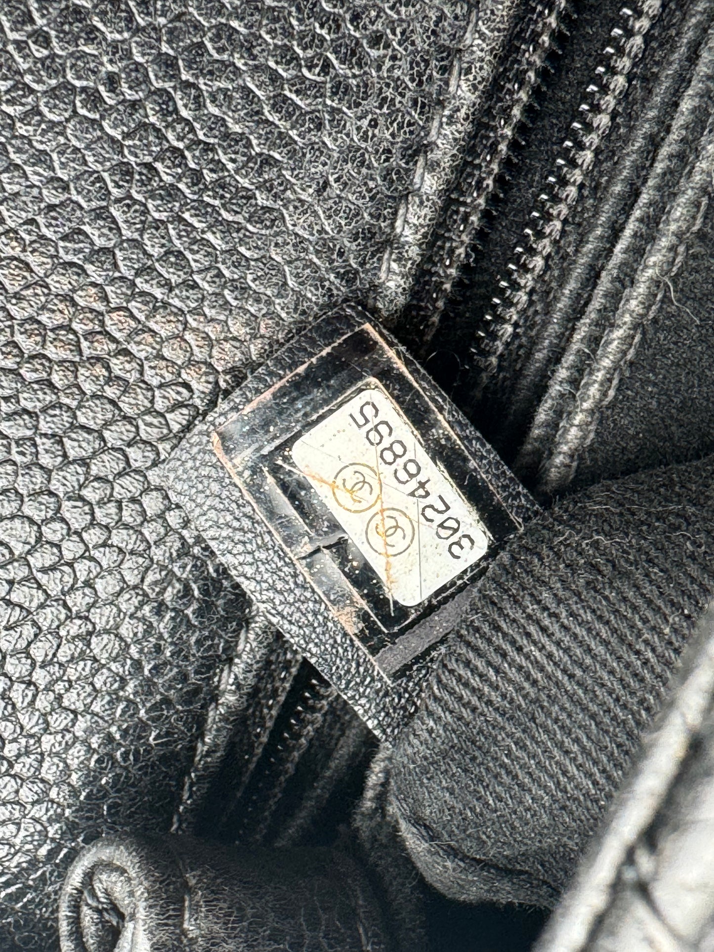 CHANEL Caviar Quilted Mini Coco Handle Flap So Black