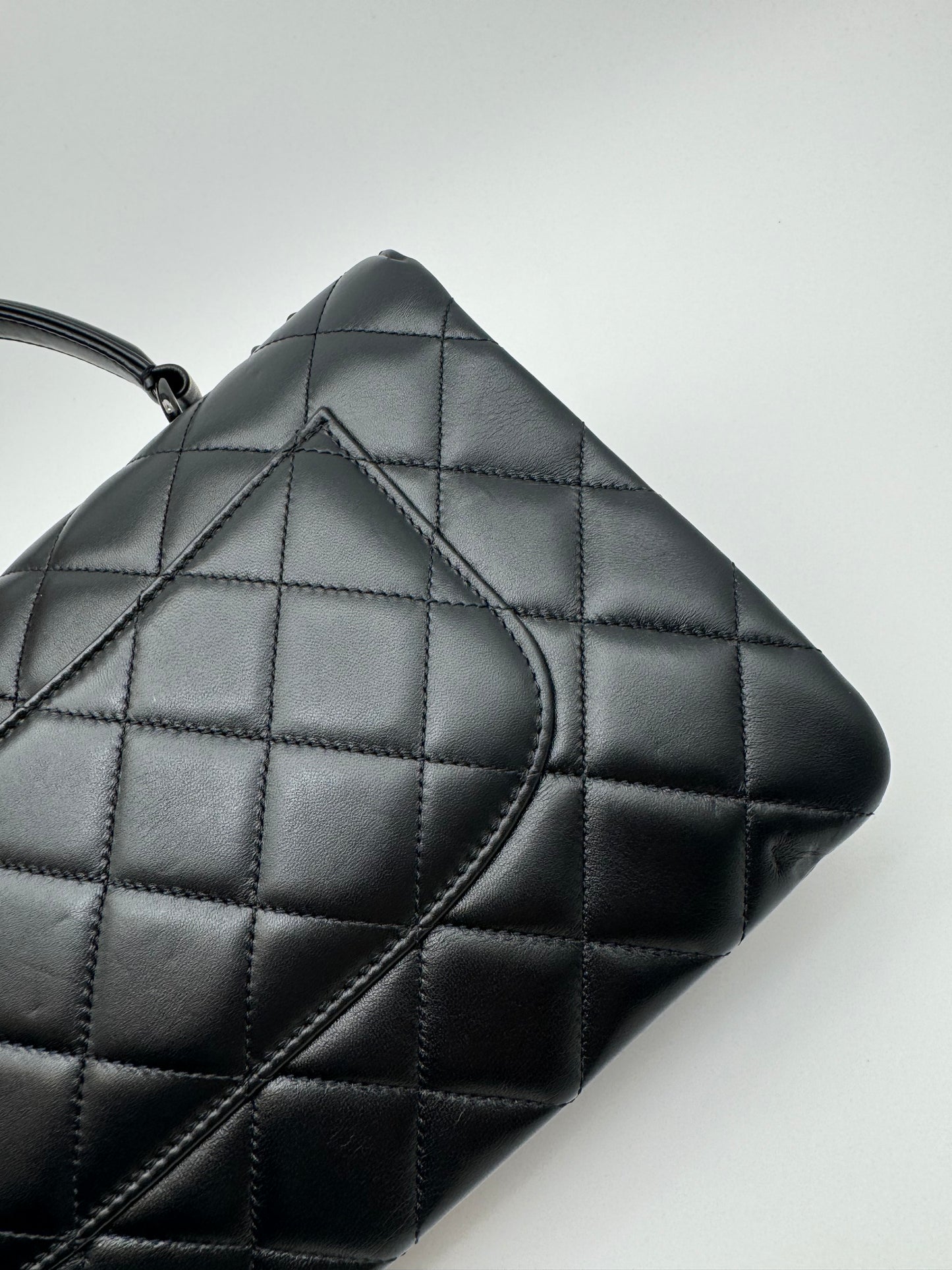 CHANEL Lambskin Quilted Medium Trendy CC Flap Dual Handle Bag So Black