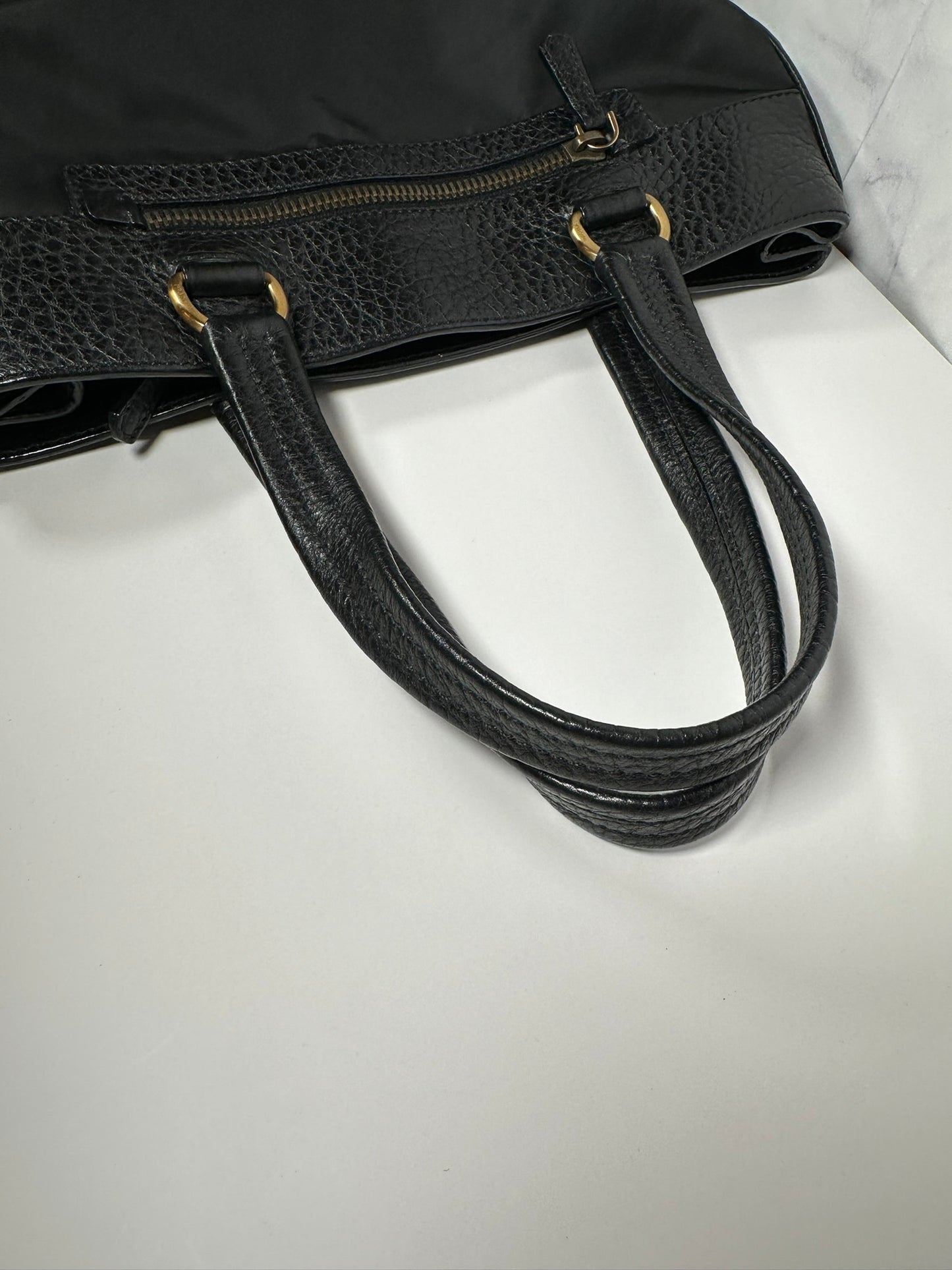 PRADA BLACK TESSUTO SHOULDER BAG