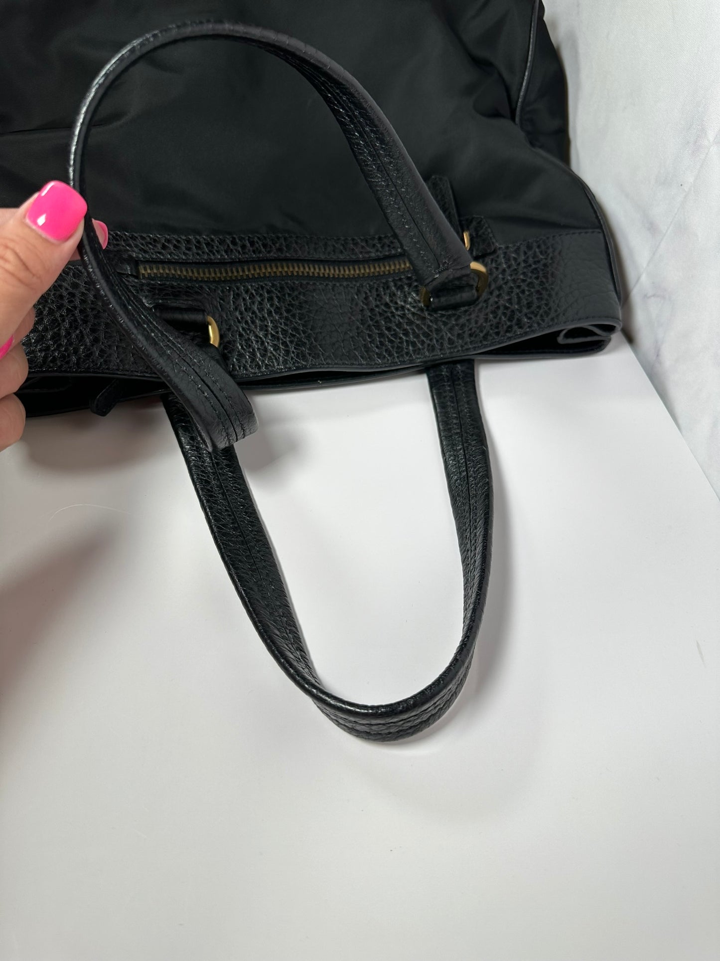 PRADA BLACK TESSUTO SHOULDER BAG