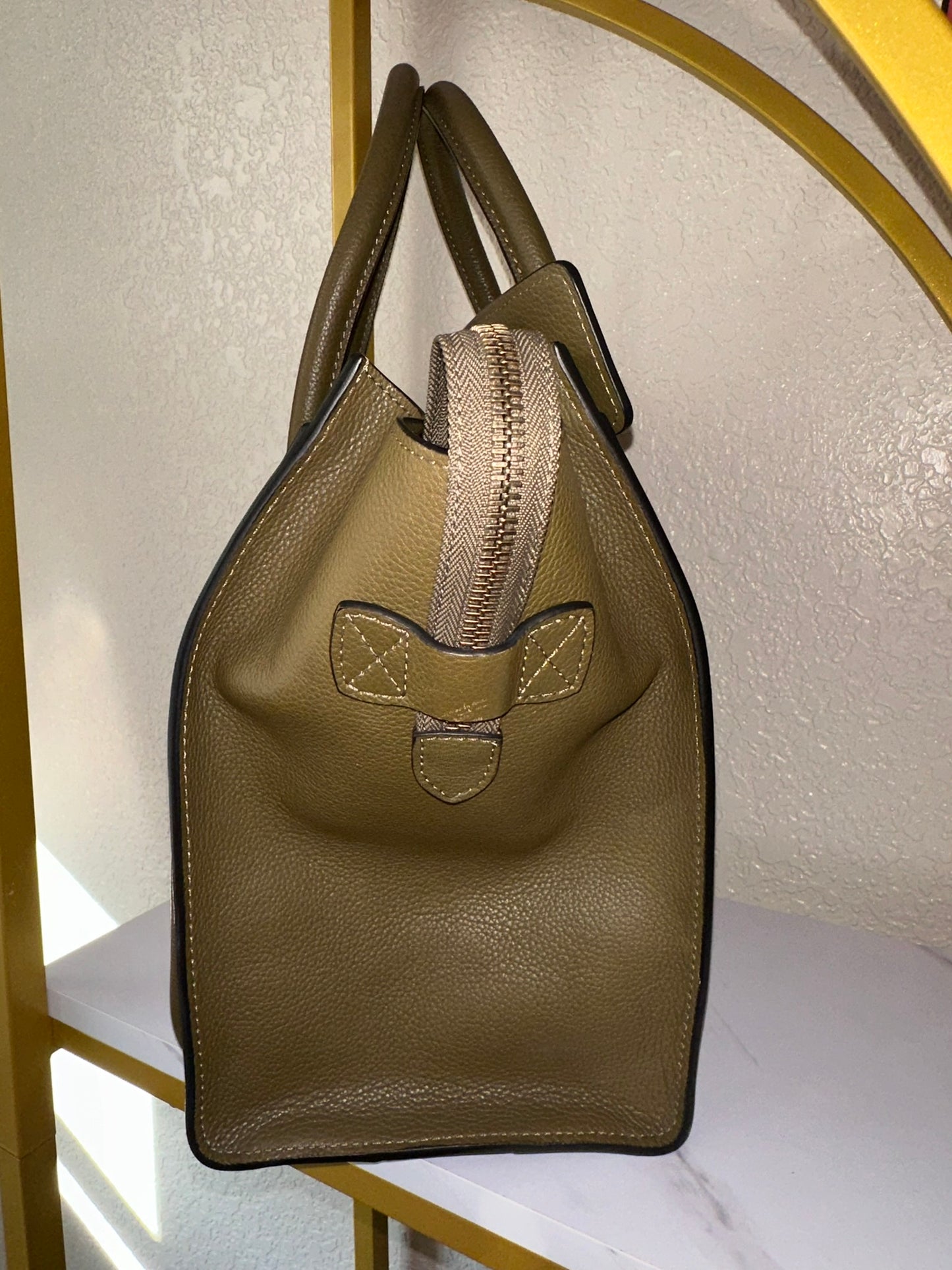 CELINE MICRO LUGGAGE OLIVE GREEN