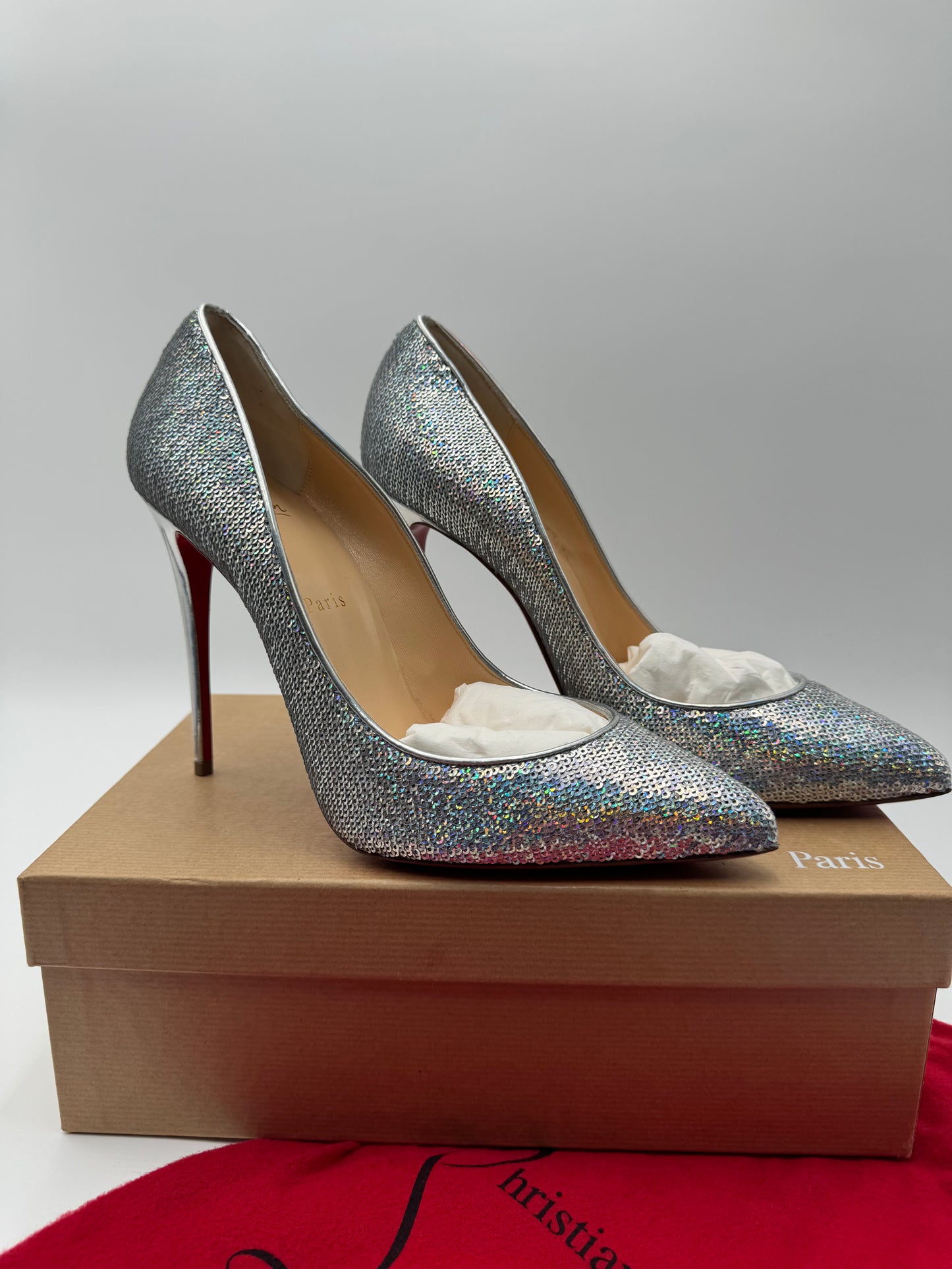 CHRISTIAN LOUBOUTINS KATE HEELS SIZE 41