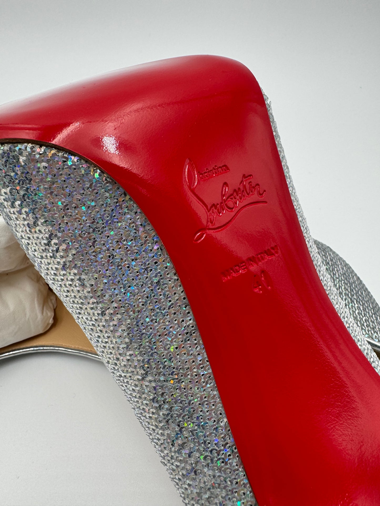 CHRISTIAN LOUBOUTINS KATE HEELS SIZE 41