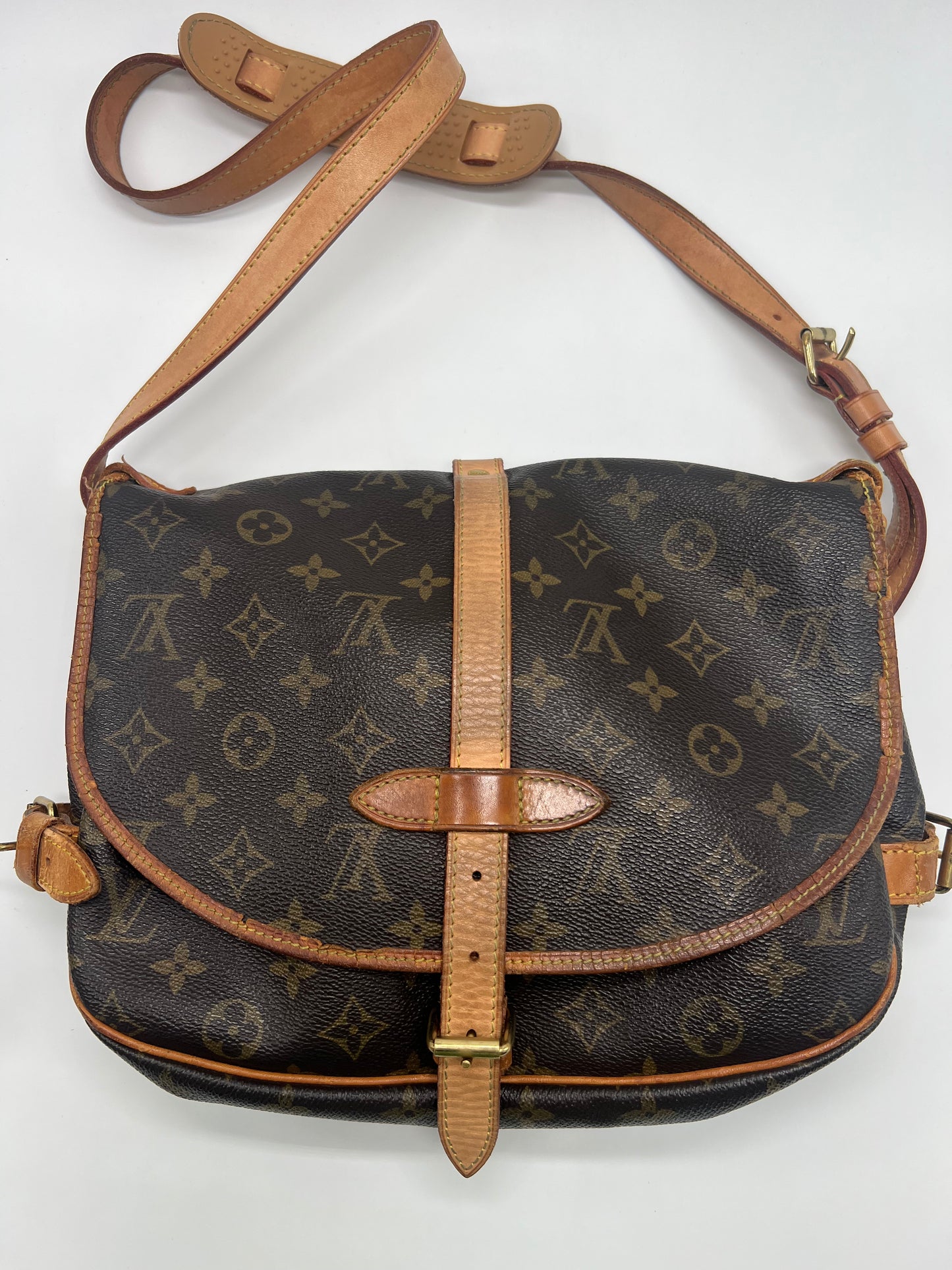 VINTAGE LOUIS VUITTON SAMUR DOUBLE SIDED CROSSBODY