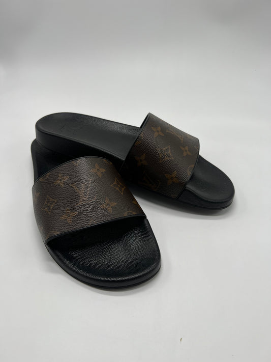 LOUIS VUITTON UNISEX SLIDES MONOGRAM CANVAS