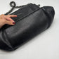 Chanel Black Calfskin Luxe Ligne Accordion Leather Shoulder Strap Flap Bag