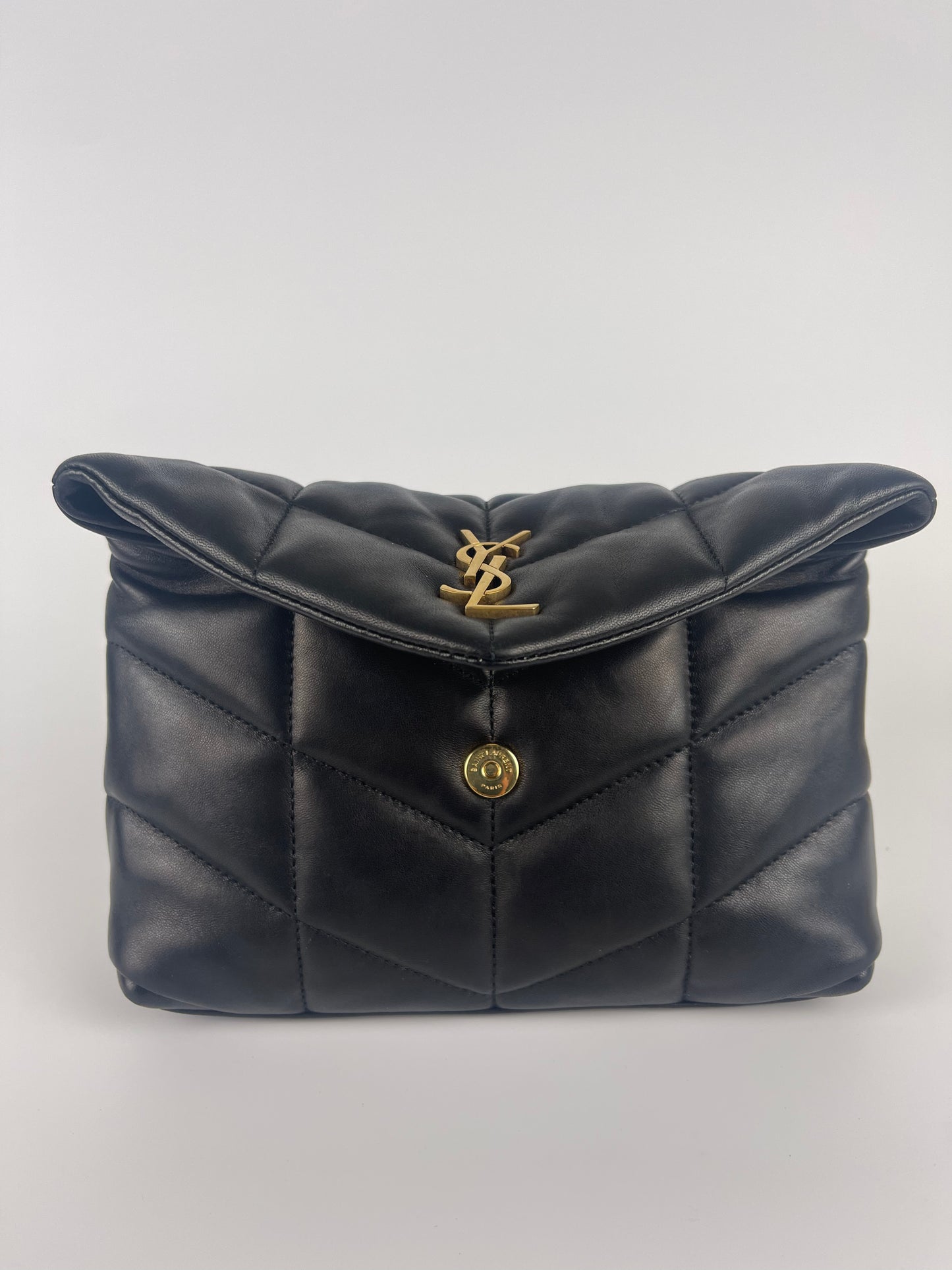 LouLou Toy YSL Puffer Quilted Lambskin Crossbody Bag